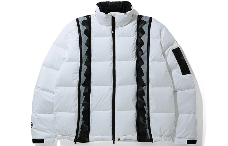 Bape A BATHING APE  Loose-Fit Puffer Jacket with Letter Graphic Design 0ZXDNM41011XD 圖 4