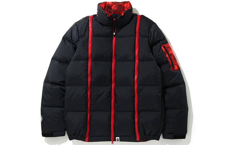 Bape A BATHING APE  Loose-Fit Puffer Jacket with Letter Graphic Design 0ZXDNM41011XD 圖 6