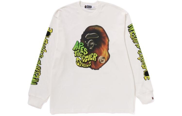 Bape A BATHING APE  Loose Fit Letter Logo Crewneck Sweatshirt. 1J80-111-051