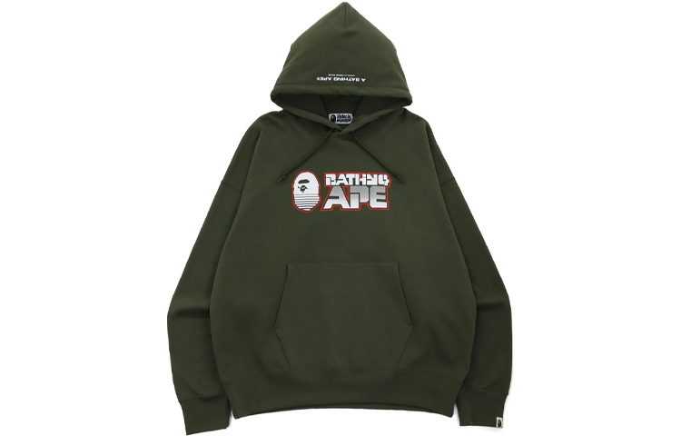 Bape A BATHING APE  Loose Fit Pullover Hoodie with Letter Logo. 1H70-114-003 圖 2