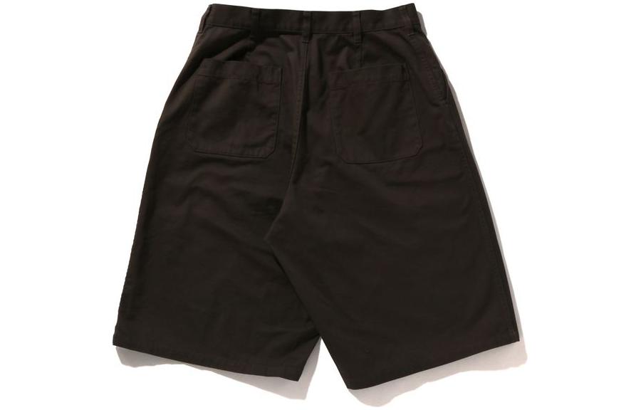 Bape A BATHING APE  Mid-Rise Casual Straight Shorts with Ape Embroidery. 0ZXSPM153002K 圖 5