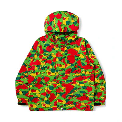Bape A BATHING APE Multi-Pocket Full Camo Printed Hooded Jacket 0ZXJKM141006H