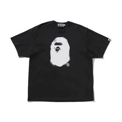Bape A BATHING APE Patterned Graphic Crewneck Short Sleeve T-Shirt 1K30-109-303