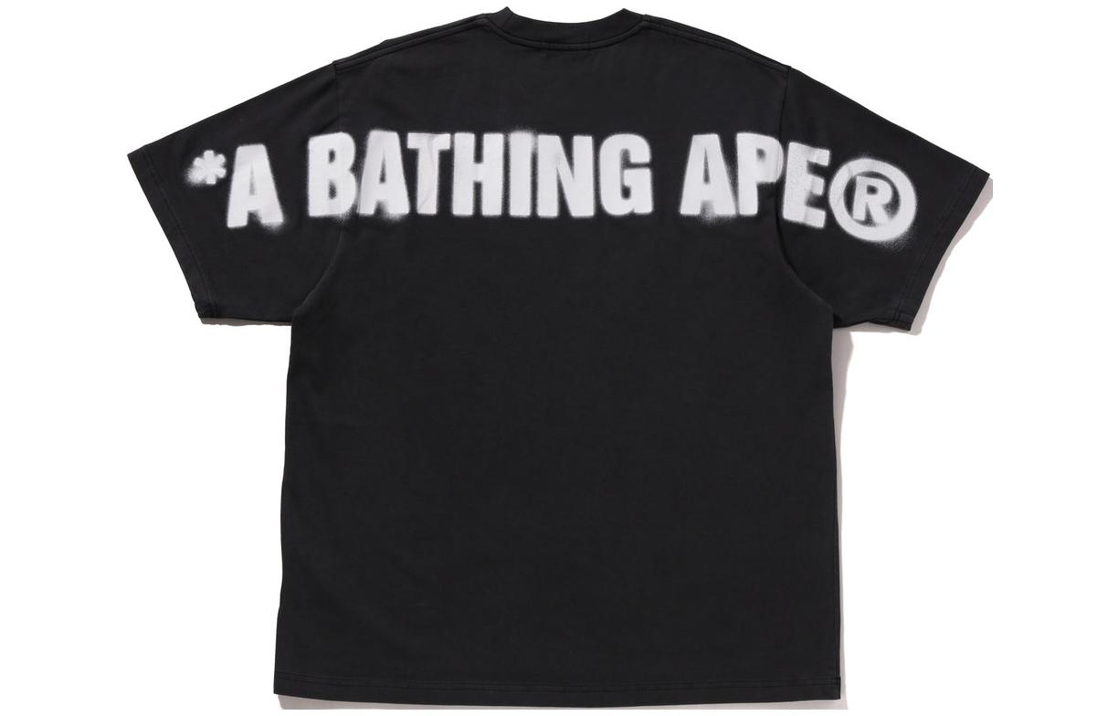 Bape A BATHING APE  Patterned Graphic Crewneck Short Sleeve T-Shirt 1K30-109-303 圖 3