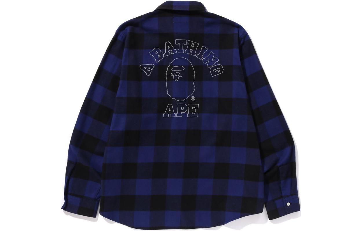 Sizing Bape A BATHING APE 格紋修身長袖襯衫 1K30-131-004