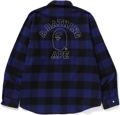 Bape A BATHING APE 格紋修身長袖襯衫 1K30-131-004 Sizing Bape A BATHING APE 格紋修身長袖襯衫 1K30-131-004