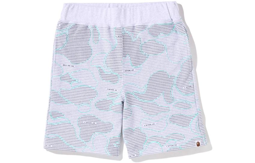 Bape A BATHING APE  Reflective Striped Relaxed Fit Elastic Waist Shorts. 0ZXSPM153009I 圖 2