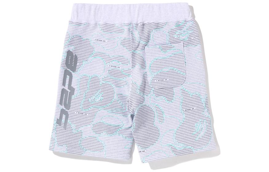 Bape A BATHING APE  Reflective Striped Relaxed Fit Elastic Waist Shorts. 0ZXSPM153009I 圖 3