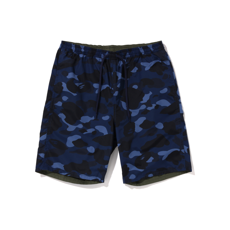 Bape A BATHING APE  Shark Camo Print Reversible Casual Shorts. 0ZXSPM153017K