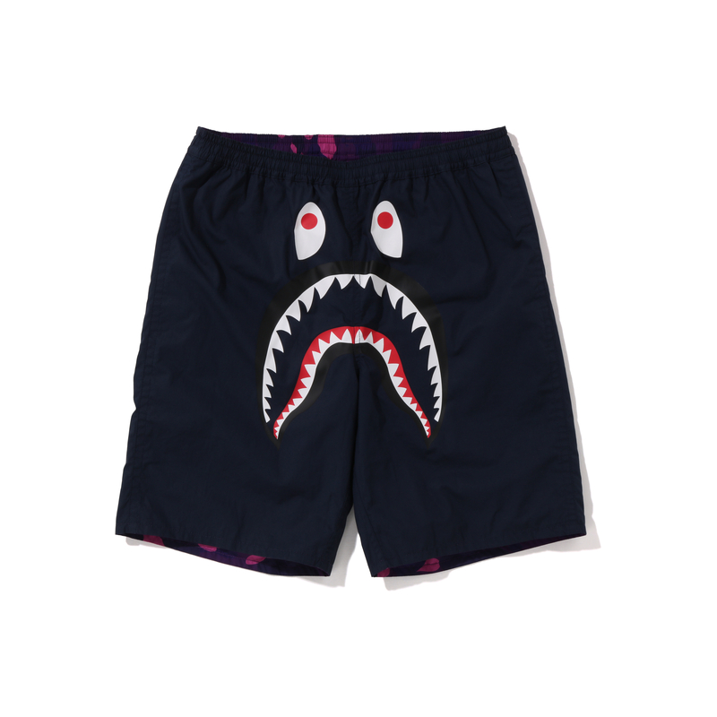 Bape A BATHING APE  Shark Camo Print Reversible Casual Shorts. 0ZXSPM153017K 圖 6