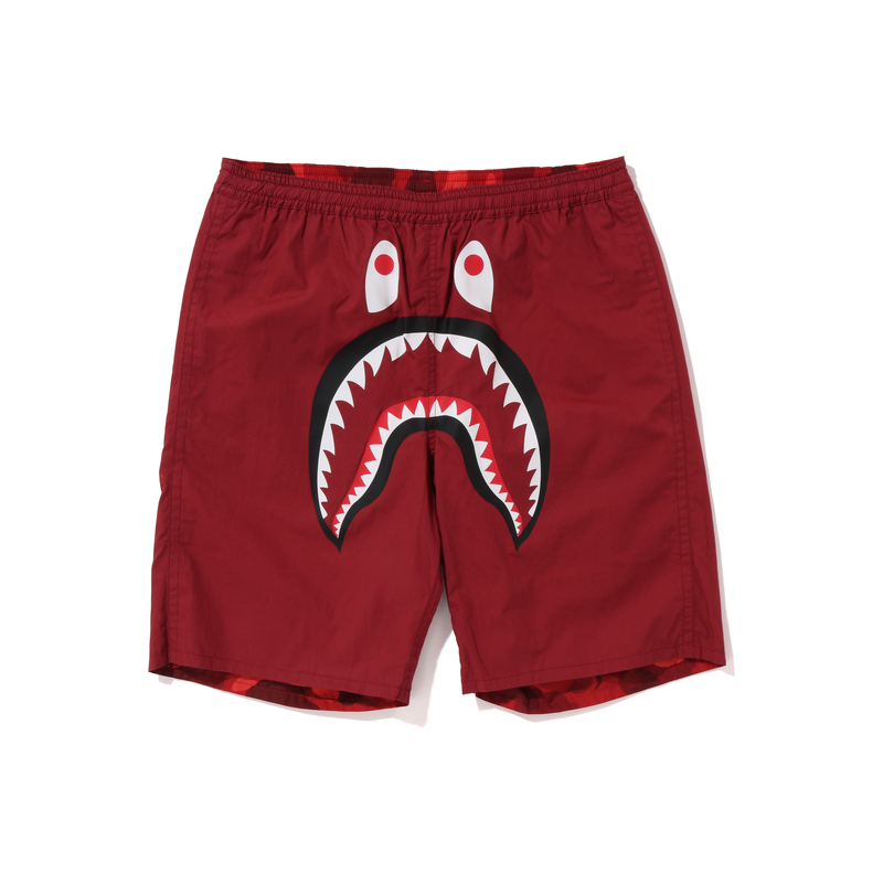 Bape A BATHING APE  Shark Camo Print Reversible Casual Shorts. 0ZXSPM153017K 圖 9