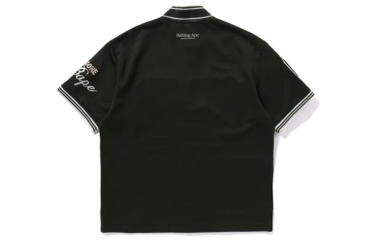 Purchase Bape A BATHING APE 短袖襯衫附標誌貼布與立領設計 1J80-132-051