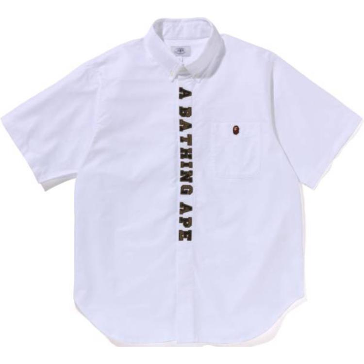 Bape A BATHING APE  Short Sleeve Shirt with Lettered Collar. 1K25-132-001 圖 4
