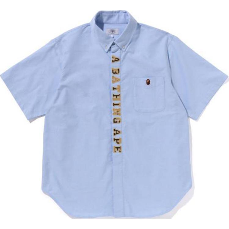 Bape A BATHING APE  Short Sleeve Shirt with Lettered Collar. 1K25-132-001 圖 6