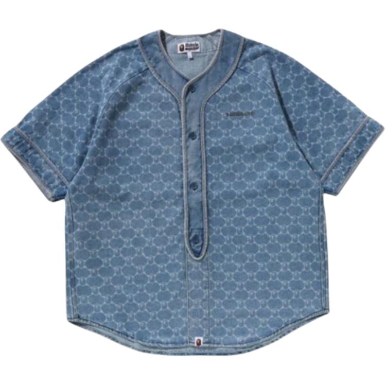 Bape A BATHING APE  Short Sleeve Shirt with Logo and Single Button Design. 1L30-132-304 圖 5