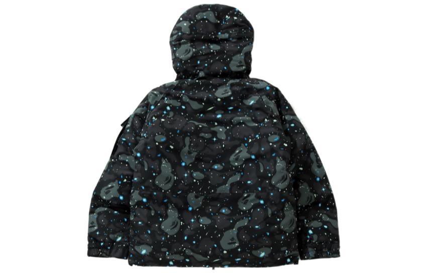Bape A BATHING APE  Starry Print Multi-Pocket Hooded Down Jacket Regular Fit. 0ZXDNM141005H 圖 3