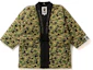 Purchase Bape A BATHING APE Jaket Puffer V-Leher Bersulam Huruf dengan Zip Tali. 141016F