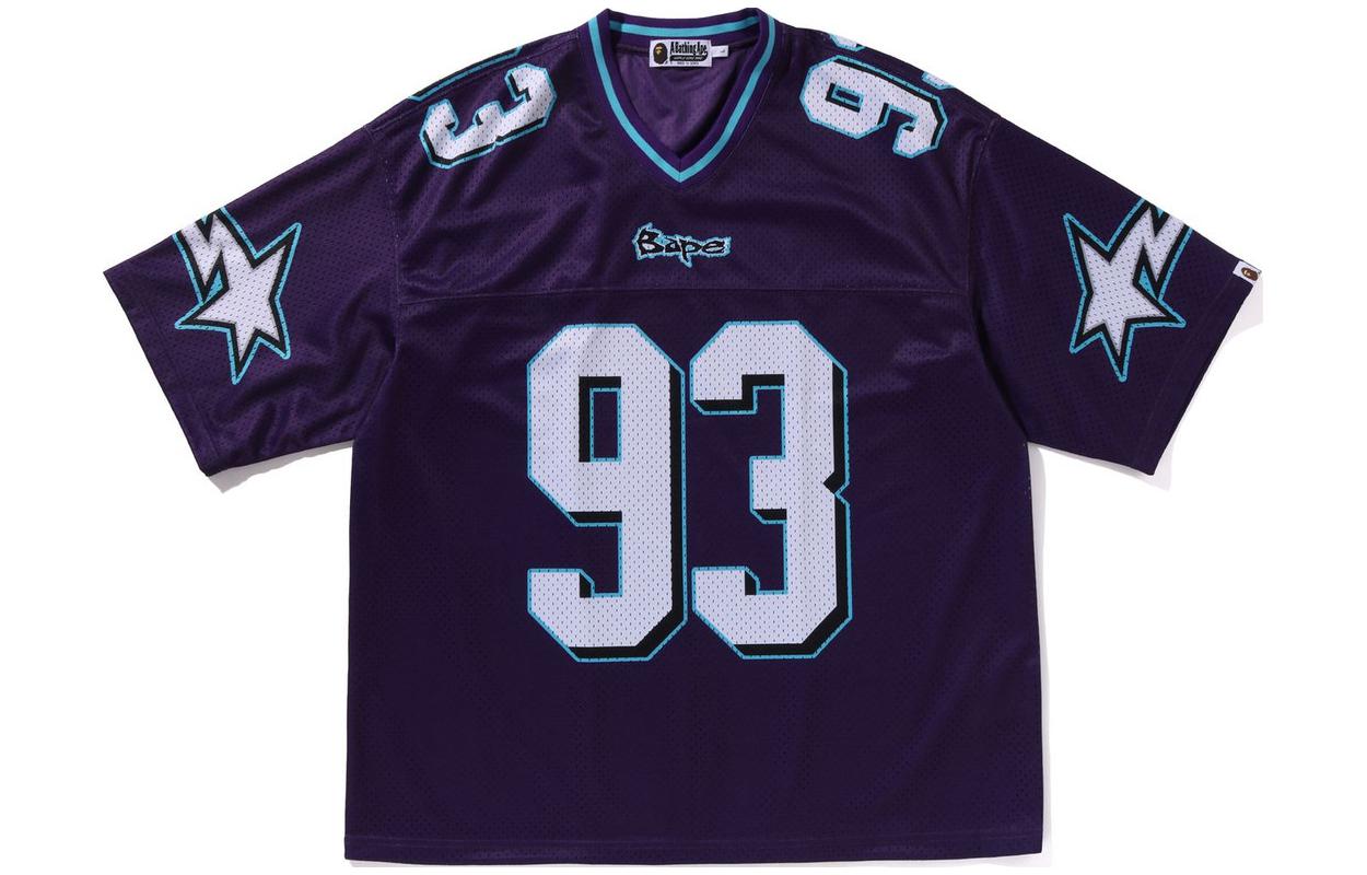 Bape A BATHING APE  V-Neck Numeric Print Short Sleeve T-Shirt. 1K30-109-315 圖 2