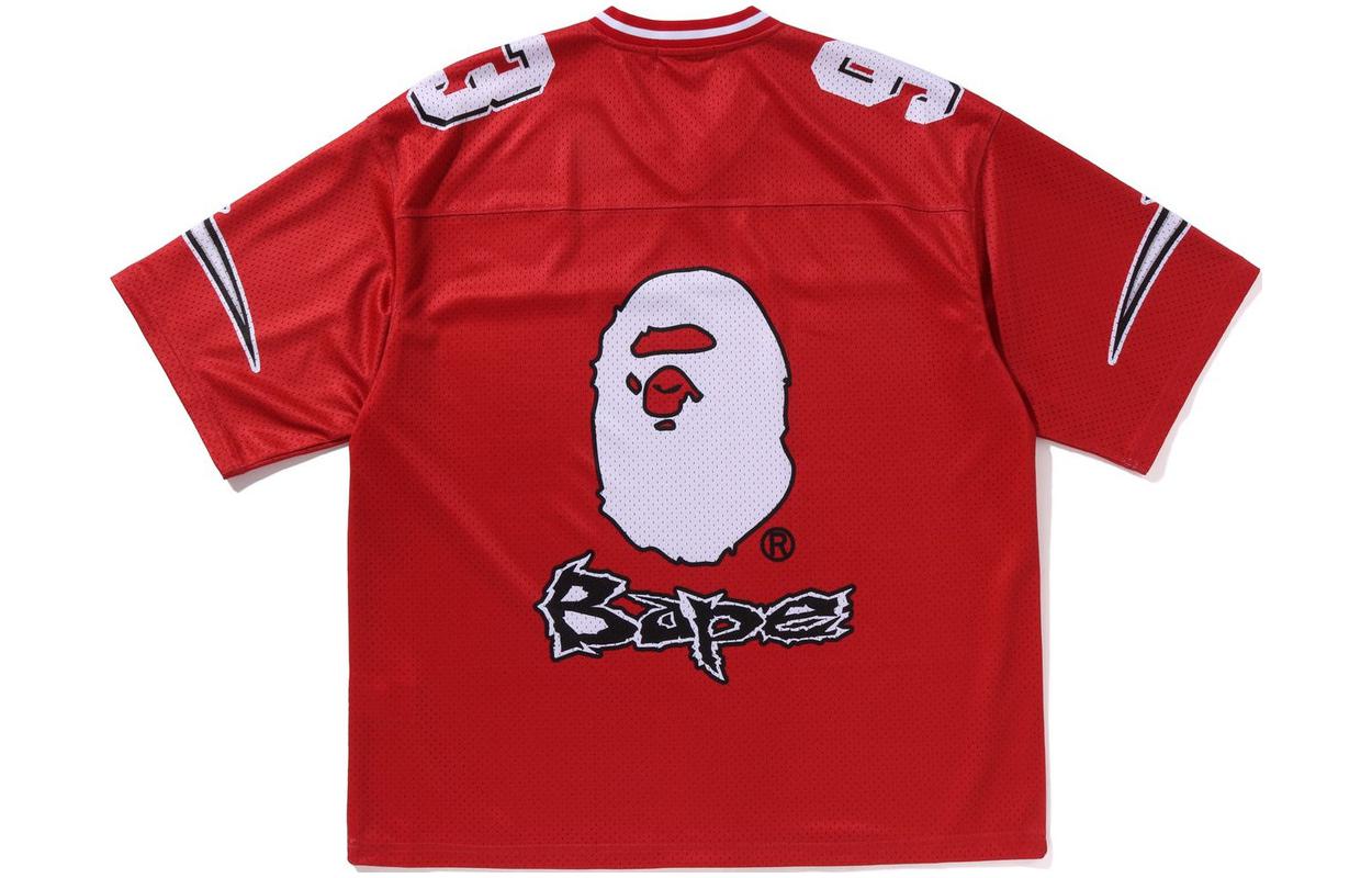 Bape A BATHING APE  V-Neck Numeric Print Short Sleeve T-Shirt. 1K30-109-315 圖 7