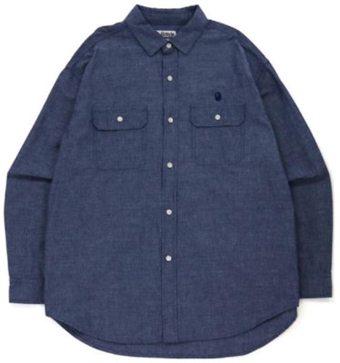 Bape A BATHING APE 水洗牛仔長袖襯衫附猿人刺繡. 0ZXSTM13102SH Lookbook Bape A BATHING APE 水洗牛仔長袖襯衫附猿人刺繡. 0ZXSTM13102SH