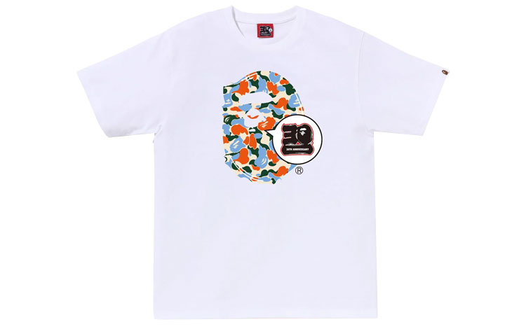Bape A BATHING APE  White Ape Logo Print Short-Sleeve Casual Sports Set. 1J22-110-047 圖 3