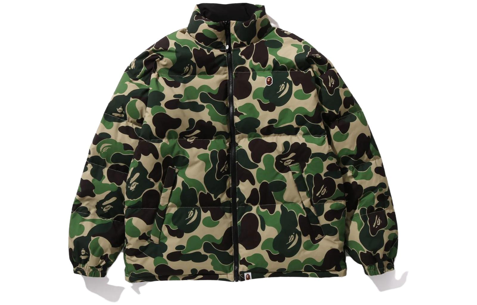 Shop Bape A BATHING APE ABC Camo Jaket Down Boleh Balik Biru/Hijau/Putih. 1J80-144-007