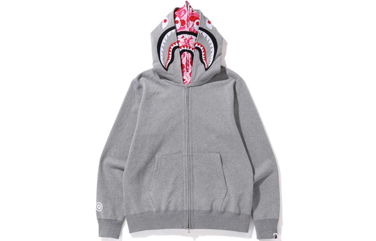 Purchase Bape A BATHING APE ABC迷彩鲨鱼全拉链宽松双面帽衫. 1I30-115-016
