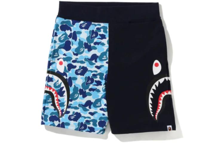 Bape A BATHING APE ABC Camo Side Shark Graphic  Shorts. 1I30-153-018
