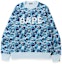 Buy Bape A BATHING APE 全印花标志长袖圆领卫衣. 0ZXSWM113017E