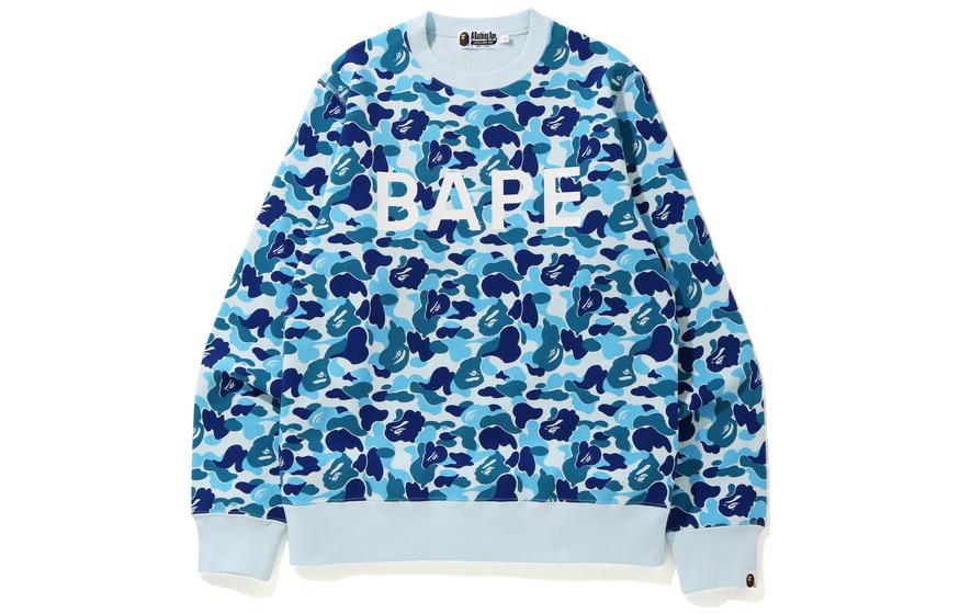 Order Bape A BATHING APE 全印花标志长袖圆领卫衣. 0ZXSWM113017E