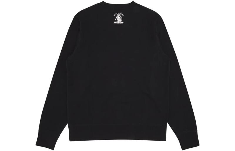Bape A BATHING APE Alphabet Print Crewneck Pullover Sweatshirt  Black 0ZXSWMX13002J 圖 3