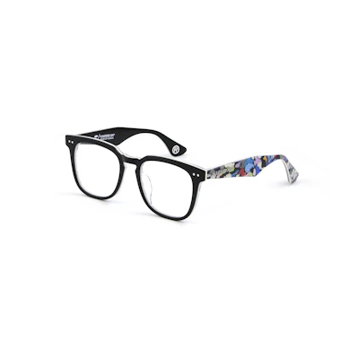 Bape A BATHING APE Ape Camo Retro Oval Acetate Optical Glasses Unisex Couple Design BA13094