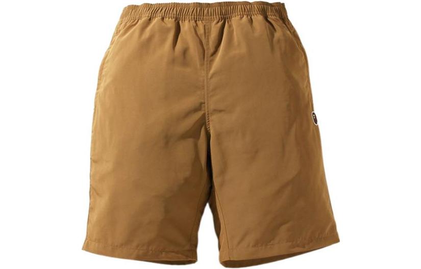 Order 베이프 어 베이씽 에이프 에이프헤드 배지 솔리드 캐주얼 쇼츠 0ZXSPM15322XG