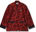 Order Bape A BATHING APE 猿人頭刺繡迷彩紅色按扣外套 0ZXJKMBACNJKG