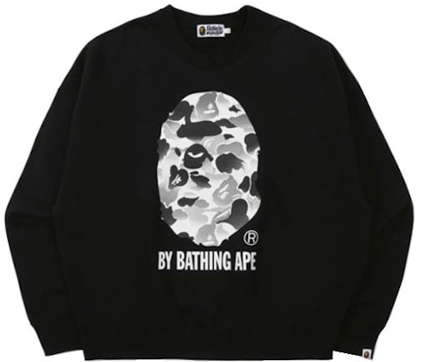 Bape A BATHING APE Ape Head Ink Camo Logo Cetak Crewneck Kartun Sweatshirt Lelaki. 0ZXSWM113003I Shop Bape A BATHING APE Ape Head Ink Camo Logo Cetak Crewneck Kartun Sweatshirt Lelaki. 0ZXSWM113003I