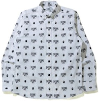 Bape A BATHING APE Ape Head Logo Graphic Long Sleeve Shirt For Men 0ZXSTM31012XE Bape A BATHING APE Ape Head Logo Graphic Long Sleeve Shirt For Men 0ZXSTM31012XE