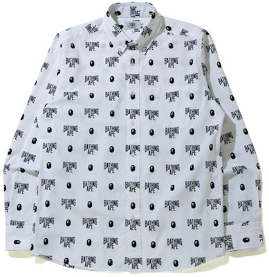 Bape A BATHING APE 猿人頭標誌長袖男士T恤 0ZXSTM31012XE Order Bape A BATHING APE 猿人頭標誌長袖男士T恤 0ZXSTM31012XE