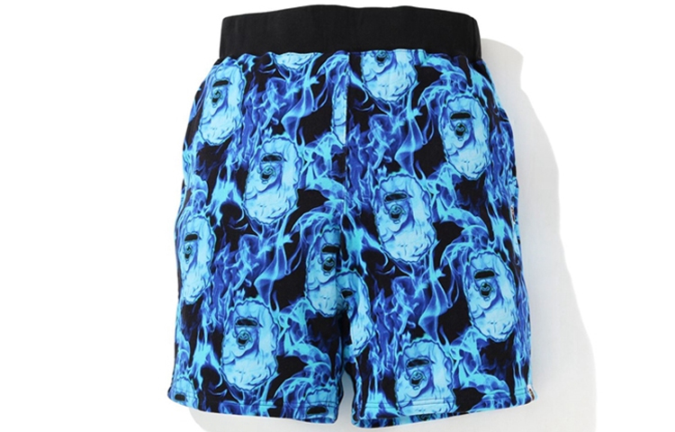 Bape A BATHING APE Ape Head Print Relaxed Fit Shorts Unisex 1G30-153-014 圖 4