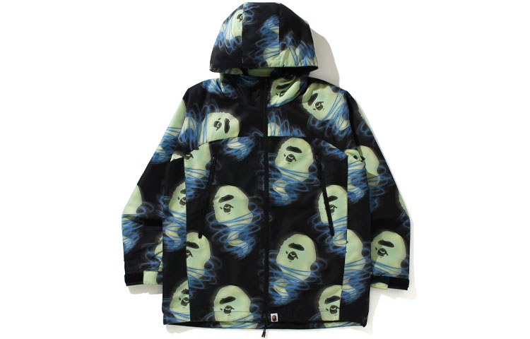 Bape A BATHING APE Ape Head Series All-Over Print Hoodie Jacket . 1H80-140-008 圖 3