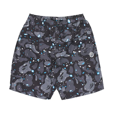 Bape A BATHING APE Ape Head Series Galaxy Camo Shorts Men’s Black 0ZXSPM153020E