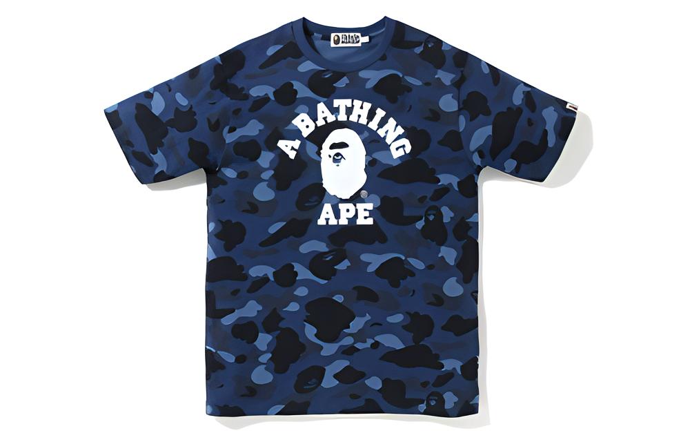 Bape A BATHING APE Ape Head Series Small Ape Unisex Short Sleeve T-Shirt. 1F20-109-059