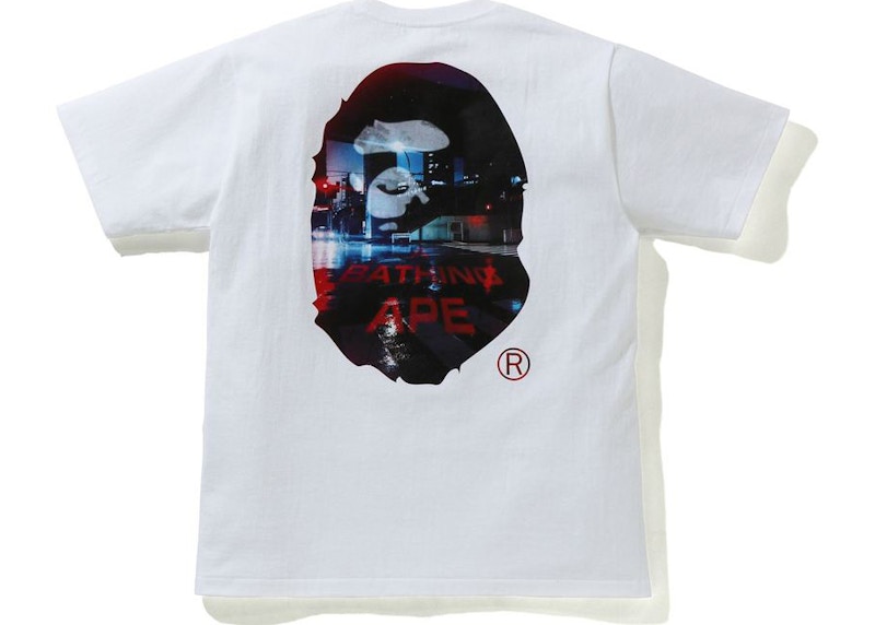Order 베이프 백 스트리트 티셔츠 화이트 (Bape Back Street T-shirt White) 
