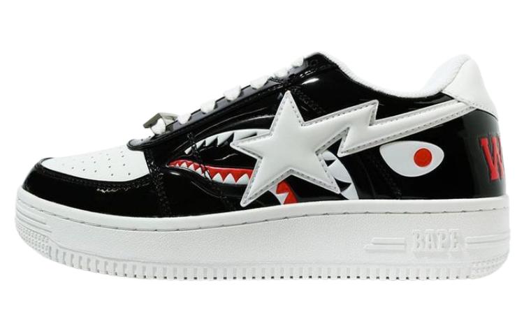 BAPE A BATHING APE Bapesta Low 'Black Fashion'