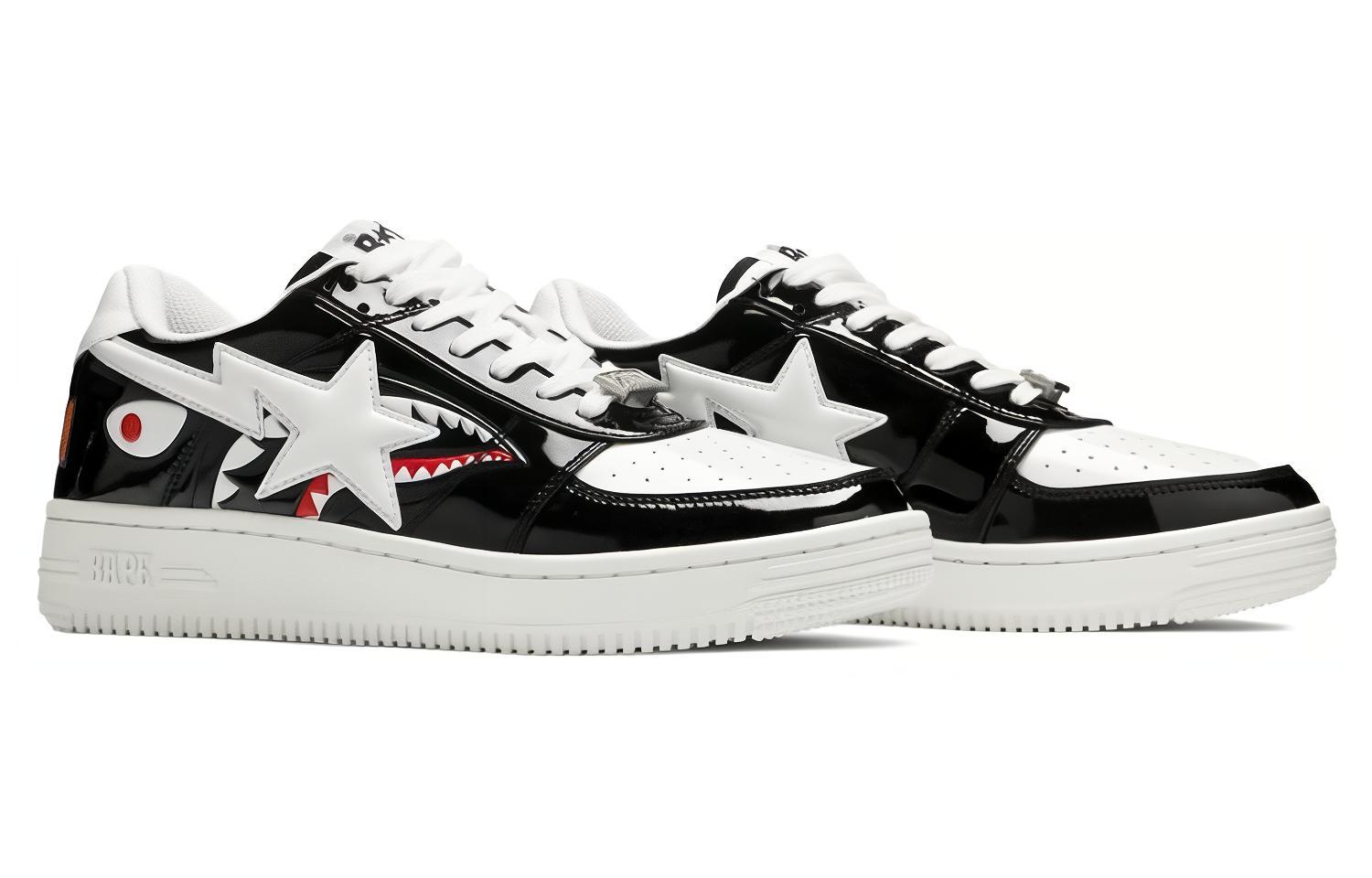 BAPE A BATHING APE Bapesta Low 'Black Fashion' 圖 3