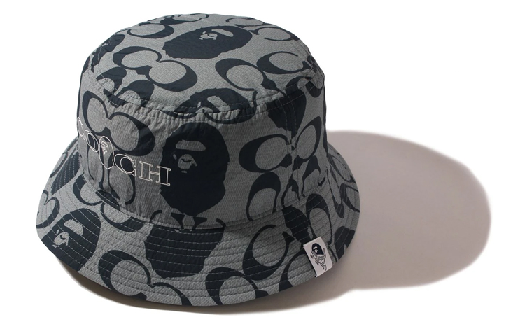 Lookbook Bape A BATHING APE Topi Bucket Hitam Keren Unisex Desain Fashionable. 1H73-180-901