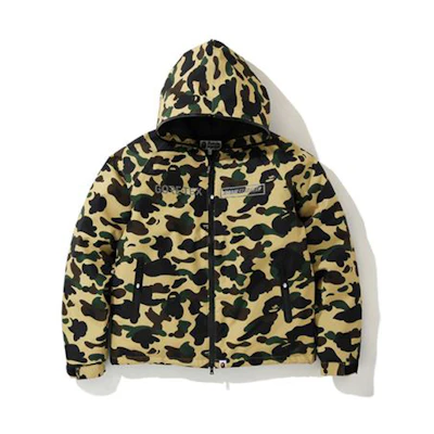 Bape A BATHING APE Camo Hooded Puffer Jacket Unisex 1F70-141-004