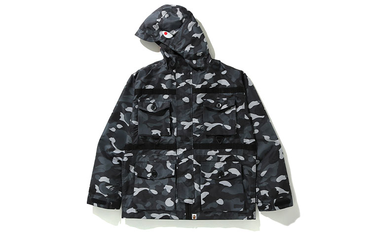 Bape A BATHING APE Camo Letter Print Hoodie Jacket - 0ZXJKM141008D 圖 2