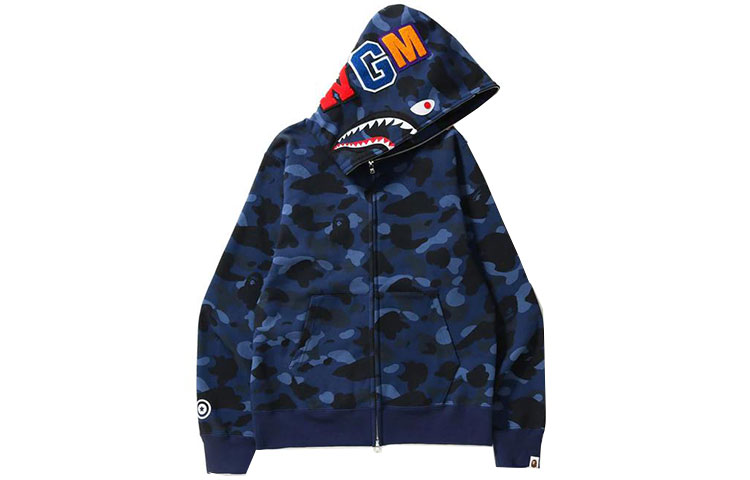 Purchase Bape A BATHING APE 迷彩鯊魚連帽外套 男女通用 1I20-115-005