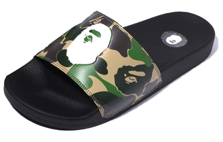 BAPE A BATHING APE Camo Slide 'Black' 圖 2