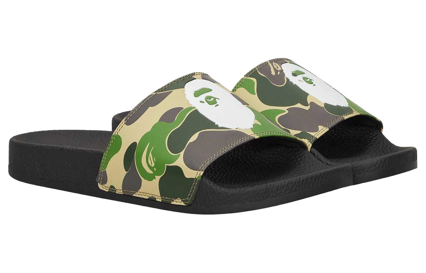BAPE A BATHING APE Camo Slide 'Black' 圖 4